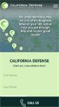 Mobile Screenshot of californiadefense.com